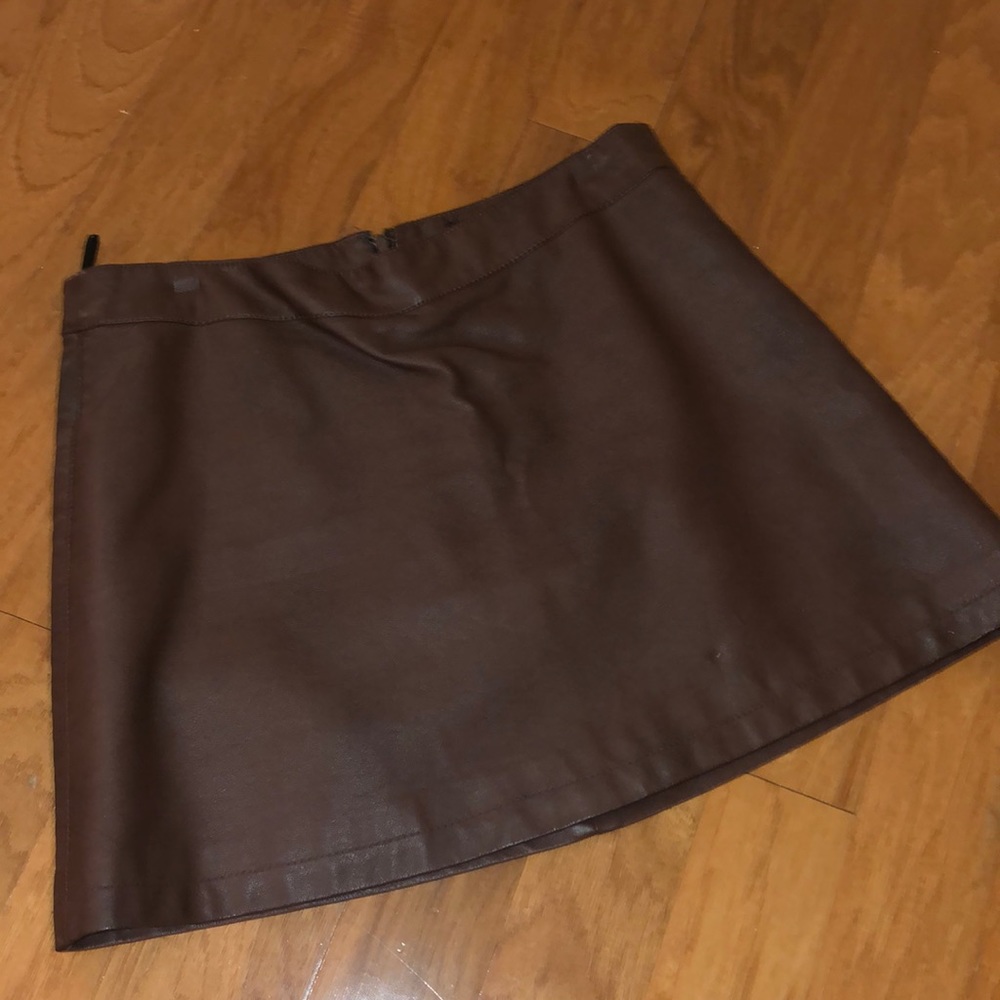 Leather mini
